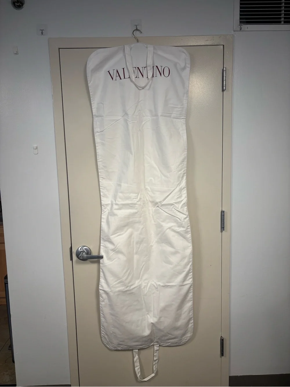 Valentino Garment Dust Bag & Hanger – White